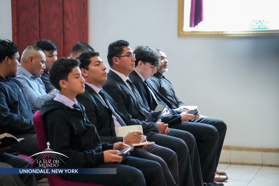 Members gathered for worship
