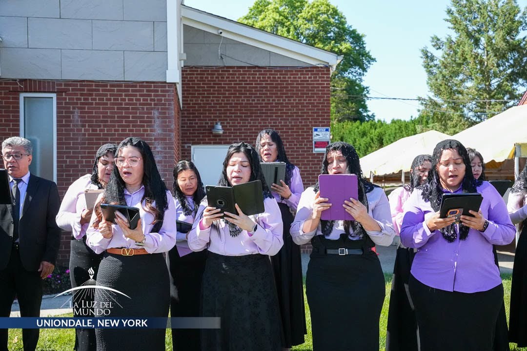 Outdoor choir presentation